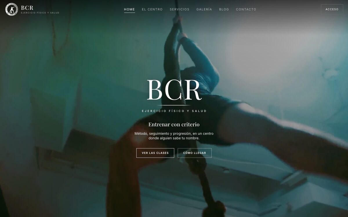 BCR Centro de Entrenamiento — page d’accueil