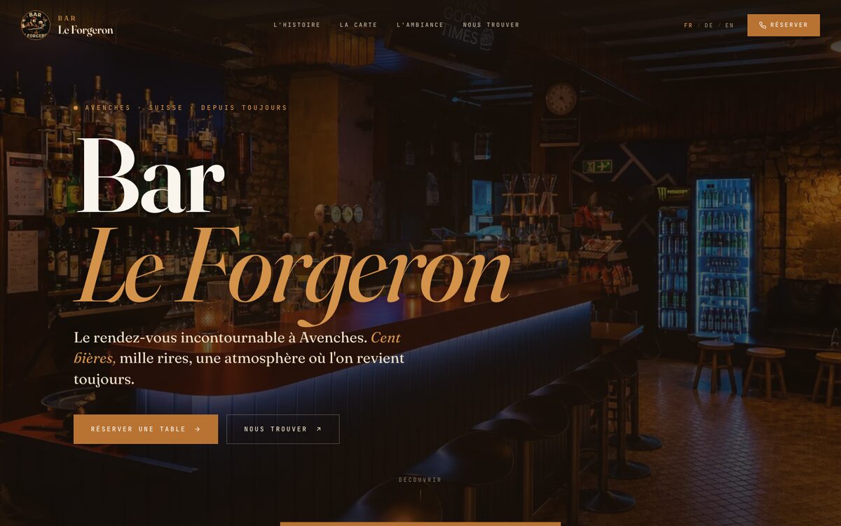 Le Forgeron — page d’accueil