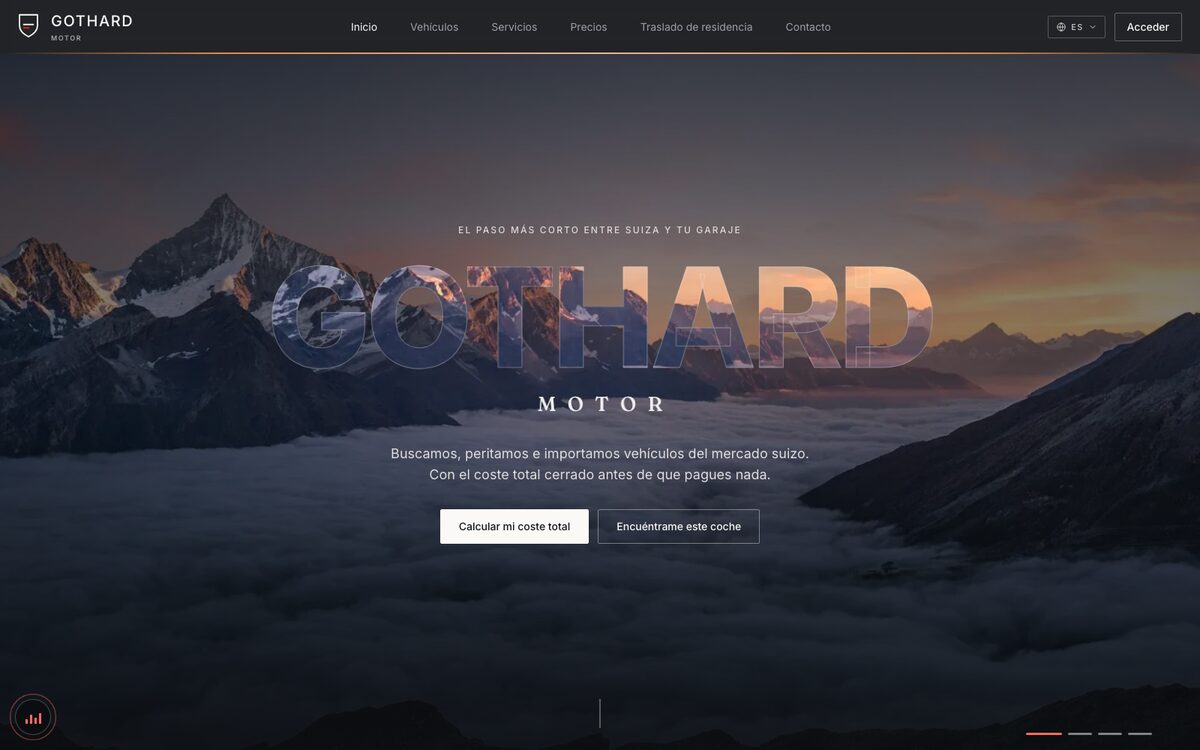 Gothard Motor — page d’accueil