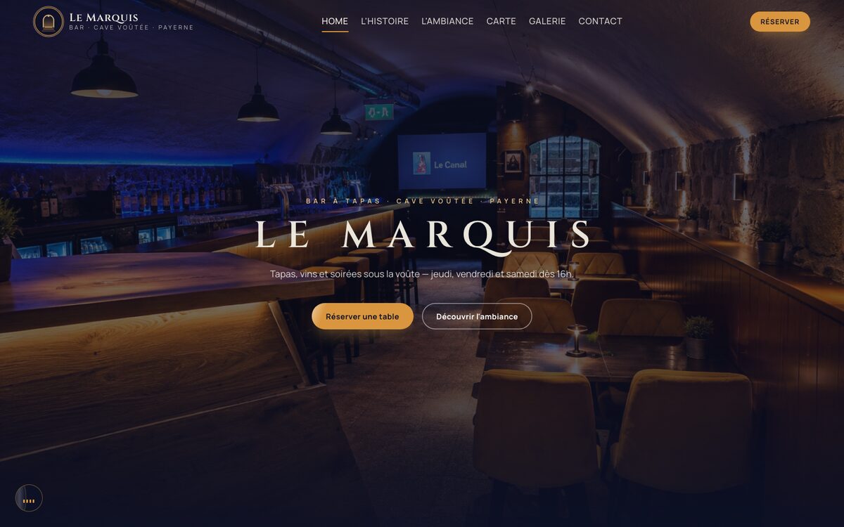 Le Marquis — page d’accueil