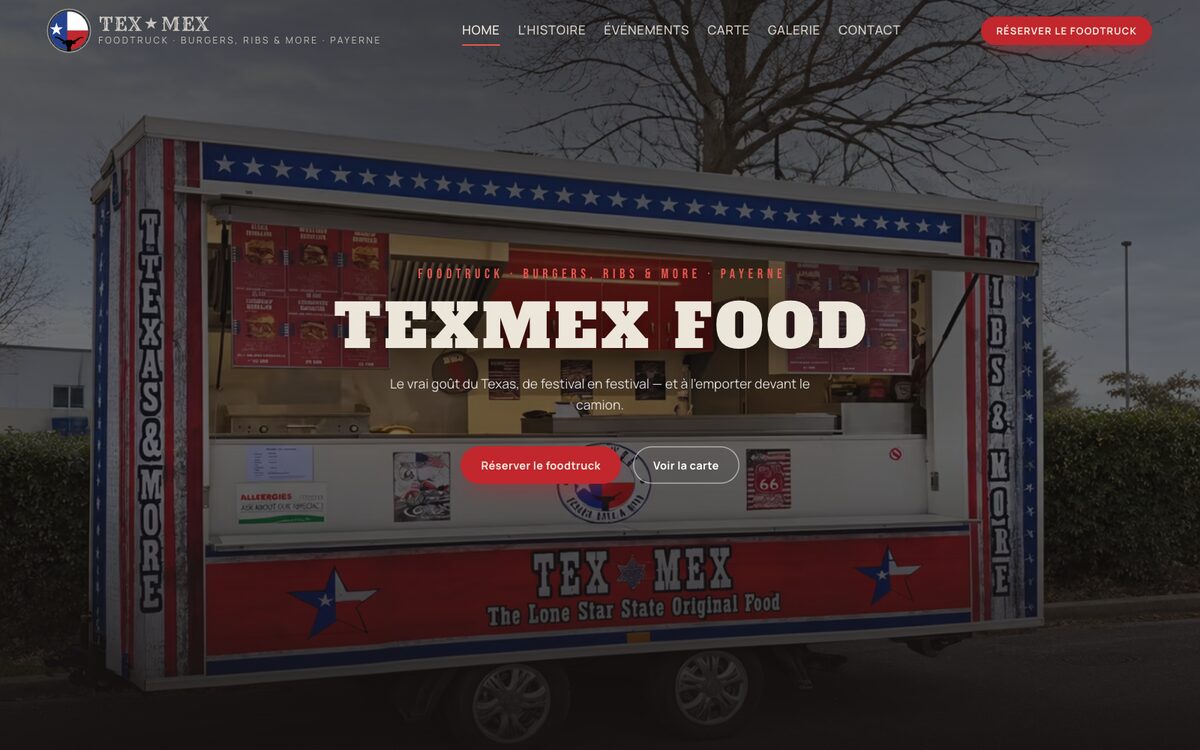 TexMex Food — page d’accueil